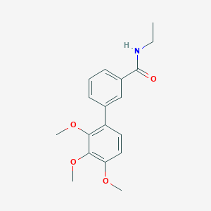 molecular formula C18H21NO4 B5937961 N-ethyl-2',3',4'-trimethoxybiphenyl-3-carboxamide 