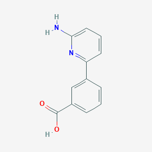 molecular formula C12H10N2O2 B5938277 3-(6-aminopyridin-2-yl)benzoic acid 