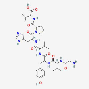 molecular formula C37H55N9O9 B593829 Angiotensin III antipeptide CAS No. 133605-55-7