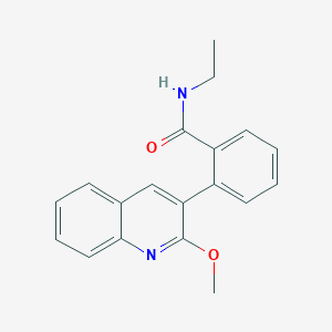 molecular formula C19H18N2O2 B5938291 N-ethyl-2-(2-methoxyquinolin-3-yl)benzamide 