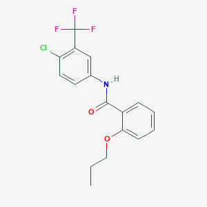 molecular formula C17H15ClF3NO2 B593835 TTK21 