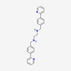 B593836 N,N'-Bis[(4-pyridin-2-ylphenyl)methyl]ethane-1,2-diamine CAS No. 1507370-20-8