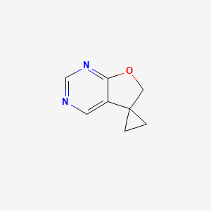 molecular formula C8H8N2O B593843 Spiro[cyclopropane-1,5'(6'H)-furo[2,3-d]pyrimidine] CAS No. 132804-26-3