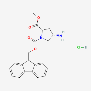 Methyl (2S,4S)-1-Fmoc-4-aminopyrrolidine-2-carboxylate hydrochloride