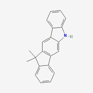 molecular formula C21H17N B593858 11,11-Dimethyl-5,11-dihydroindeno[1,2-b]carbazole CAS No. 1260228-95-2