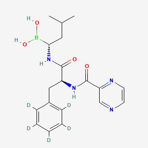 B-[(1R)-3-methyl-1-[[(2S)-1-oxo-3-(phenyl-2,3,4,5,6-d5)-2-[(2-pyrazinylcarbonyl)amino]propyl]amino]butyl]-boronicacid
