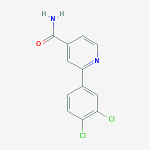 molecular formula C12H8Cl2N2O B5938636 2-(3,4-dichlorophenyl)isonicotinamide 