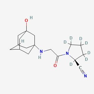 molecular formula C17H25N3O2 B593869 Vildagliptin-d7 