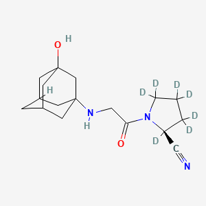 (2S)-2,3,3,4,4,5,5-Heptadeuterio-1-[2-[(3-hydroxy-1-adamantyl)amino]acetyl]pyrrolidine-2-carbonitrile
