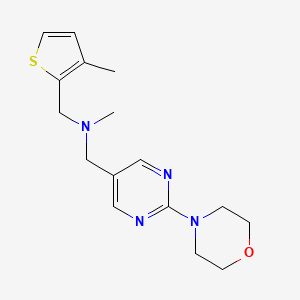 molecular formula C16H22N4OS B5938743 N-methyl-1-(3-methyl-2-thienyl)-N-[(2-morpholin-4-ylpyrimidin-5-yl)methyl]methanamine 