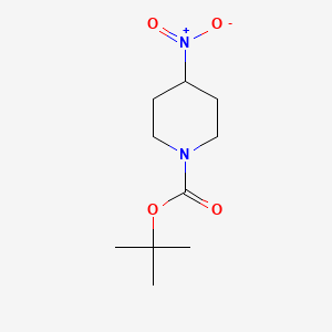 molecular formula C10H18N2O4 B593881 Tert-butyl 4-nitropiperidine-1-carboxylate CAS No. 1228630-89-4