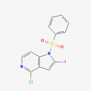 1-(Phenylsulfonyl)-4-chloro-2-iodo-5-azaindole