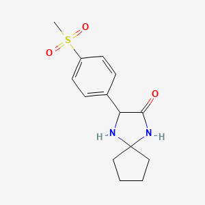 3-[4-(Methylsulfonyl)phenyl]-1,4-diazaspiro[4.4]nonan-2-one