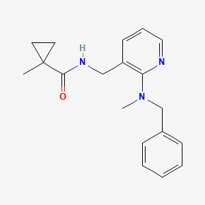 molecular formula C19H23N3O B5938910 N-({2-[benzyl(methyl)amino]pyridin-3-yl}methyl)-1-methylcyclopropanecarboxamide 