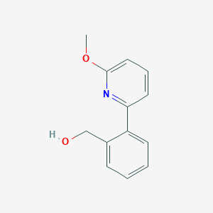 molecular formula C13H13NO2 B5939164 2-(6-Methoxy-2-pyridinyl)phenylmethanol 