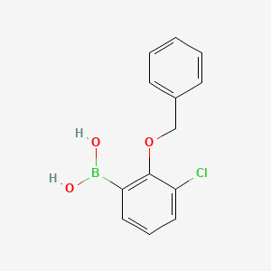 molecular formula C13H12BClO3 B593923 (2-(Benzyloxy)-3-chlorophenyl)boronic acid CAS No. 1217500-57-6