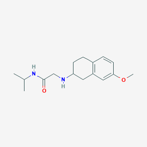 molecular formula C16H24N2O2 B5939247 N-isopropyl-2-[(7-methoxy-1,2,3,4-tetrahydronaphthalen-2-yl)amino]acetamide 