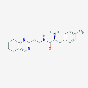 molecular formula C20H26N4O2 B5939283 N-[2-(4-methyl-5,6,7,8-tetrahydroquinazolin-2-yl)ethyl]-L-tyrosinamide 