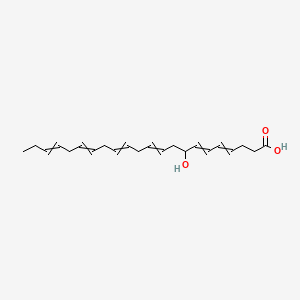 8-Hydroxydocosa-4,6,10,13,16,19-hexaenoic acid