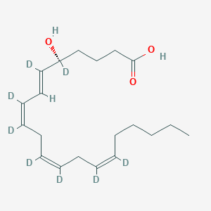 (5S,6E,8Z,11Z,14Z)-5,6,8,9,11,12,14,15-octadeuterio-5-hydroxyicosa-6,8,11,14-tetraenoic acid
