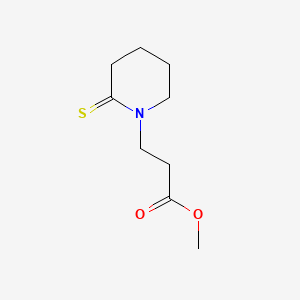 molecular formula C9H15NO2S B593937 Methyl 3-(2-sulfanylidenepiperidin-1-yl)propanoate CAS No. 125627-71-6