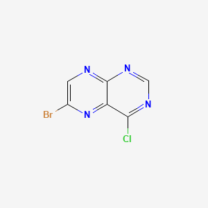 molecular formula C6H2BrClN4 B593952 6-Bromo-4-chloropteridine CAS No. 1260787-67-4