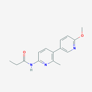 molecular formula C15H17N3O2 B5939591 N-(6'-methoxy-2-methyl-3,3'-bipyridin-6-yl)propanamide 