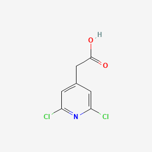 molecular formula C7H5Cl2NO2 B593960 2-(2,6-Dichloropyridin-4-YL)acetic acid CAS No. 1227515-02-7