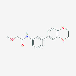 molecular formula C17H17NO4 B5939673 N-[3-(2,3-dihydro-1,4-benzodioxin-6-yl)phenyl]-2-methoxyacetamide 