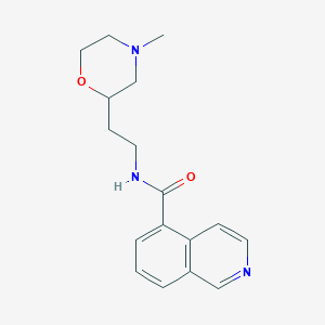 molecular formula C17H21N3O2 B5939744 N-[2-(4-methylmorpholin-2-yl)ethyl]isoquinoline-5-carboxamide 