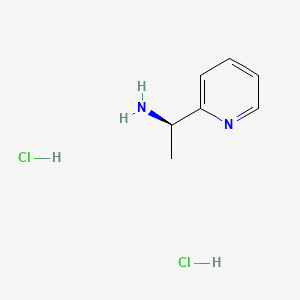 molecular formula C7H12Cl2N2 B593976 (R)-1-(吡啶-2-基)乙胺二盐酸盐 CAS No. 1352640-52-8