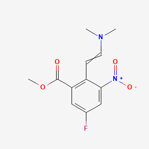 molecular formula C12H13FN2O4 B593979 Methyl 2-[2-(dimethylamino)ethenyl]-5-fluoro-3-nitrobenzoate CAS No. 1305320-70-0