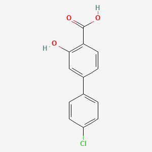 molecular formula C13H9ClO3 B593986 4-(4-Chlorophenyl)-2-hydroxybenzoic acid CAS No. 1261995-96-3