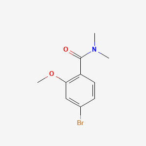 molecular formula C10H12BrNO2 B593989 4-Bromo-2-methoxy-N,N-dimethylbenzamide CAS No. 1369774-49-1