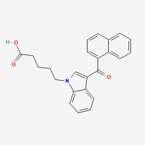 molecular formula C24H21NO3 B593999 JWH 018 N-pentanoic acid metabolite CAS No. 1254475-87-0