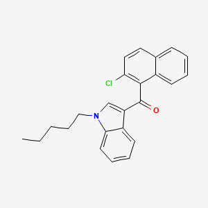 molecular formula C24H22ClNO B594006 JWH 398 2-chloronaphthyl isomer CAS No. 1391054-25-3