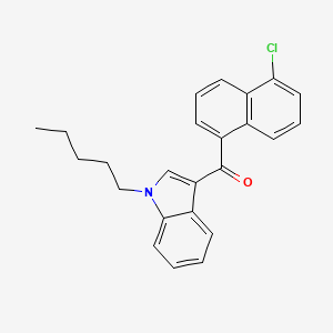 molecular formula C24H22ClNO B594007 JWH 398 5-chloronaphthyl isomer CAS No. 1427325-89-0