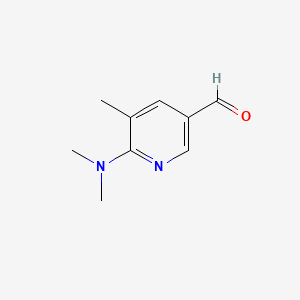 molecular formula C9H12N2O B594011 6-(Dimethylamino)-5-methylpyridine-3-carbaldehyde CAS No. 1289107-23-8