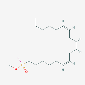 molecular formula C19H34FO2P B594013 Methyl gamma-linolenyl fluorophosphonate CAS No. 1370451-91-4