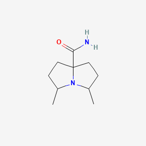 3,5-Dimethyl-1,2,3,5,6,7-hexahydropyrrolizine-8-carboxamide