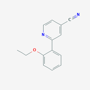 molecular formula C14H12N2O B5940180 2-(2-ethoxyphenyl)isonicotinonitrile 