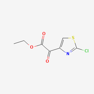 molecular formula C7H6ClNO3S B594027 Ethyl 2-(2-chlorothiazol-4-yl)-2-oxoacetate CAS No. 126534-29-0