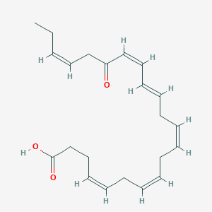 molecular formula C22H30O3 B594032 17-Oxo-4(Z),7(Z),10(Z),13(Z),15(E),19(Z)-docosahexaenoic acid CAS No. 1233715-28-0