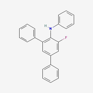 molecular formula C24H18FN B594041 5'-fluoro-N-phenyl-[1,1':3',1''-Terphenyl]-4'-aMine CAS No. 1228153-91-0