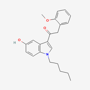 molecular formula C22H25NO3 B594046 JWH 250 5-hydroxyindole metabolite CAS No. 1379604-67-7