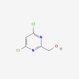 molecular formula C5H4Cl2N2O B594050 (4,6-Dichloropyrimidin-2-yl)methanol CAS No. 1244949-68-5