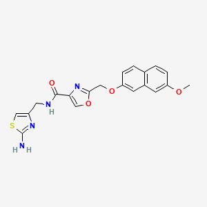 molecular formula C20H18N4O4S B5940504 N-[(2-amino-1,3-thiazol-4-yl)methyl]-2-{[(7-methoxy-2-naphthyl)oxy]methyl}-1,3-oxazole-4-carboxamide 
