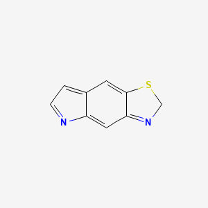 molecular formula C9H6N2S B594061 2H-Thiazolo[5,4-f]indole CAS No. 126581-24-6