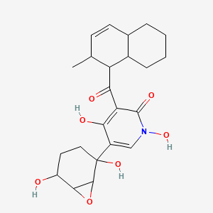 molecular formula C23H29NO7 B594062 Fischerin CAS No. 134822-63-2