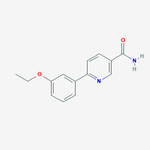 molecular formula C14H14N2O2 B5940630 6-(3-ethoxyphenyl)nicotinamide 